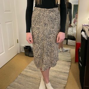 Leopard print skirt